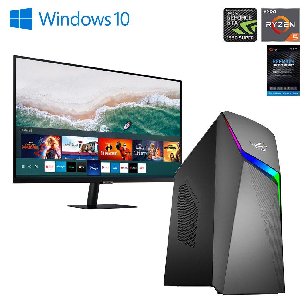 Rent to Own ASUS ASUS Gaming Desktop w/ AMD Ryzen™ 5 CPU, 32" Smart